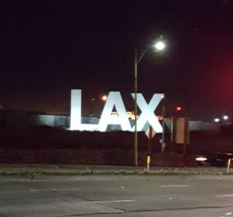 As we made our journey to the airport to fly back to Michigan, we passed the famous LAX sign. One last sight to see before heading home.