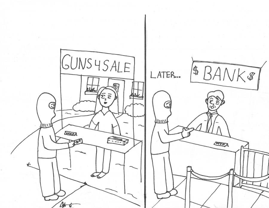 Editorial Cartoon Firearms for law abiding citizens