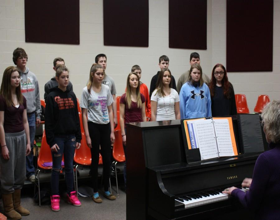Seventh and Eighth grade choir excels at festival and prepares for upcoming solo and ensemble
