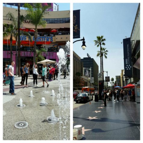 The first night we arrived in Los Angeles we stayed in Hollywood. We explored the Walk of Fame and had dinner at the Hard Rock Cafe, where Daya perfomed one of her new songs "Don't Let Me Down."