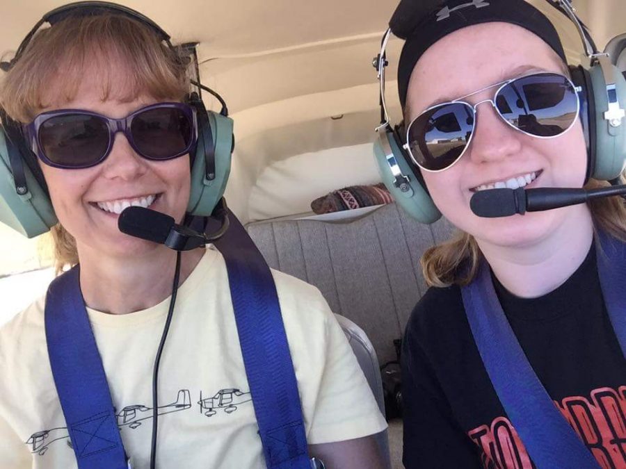 Staff reporter and aspiring pilot, Chloe Miner, takes to the skies over Stockbridge with her mentor, Deanna McAllister