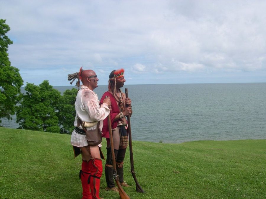 Perspective. While overlooking the view on Lake Ontario in New York, Wes Perry and a friend volunteered at Fort Niagara also in New York, to educate visitors about the history of Natives.