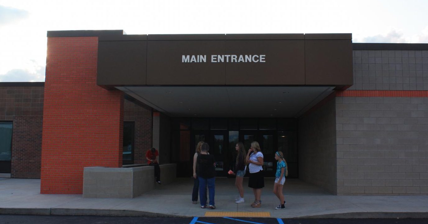 The updated main entrance of the Junior/Senior High.
