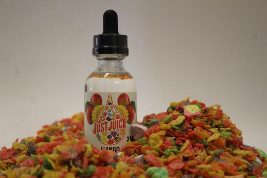 Fruity flavors attract children and vape companies also appear to attract children with bright, colorful bottles containing fruit flavors like mango.